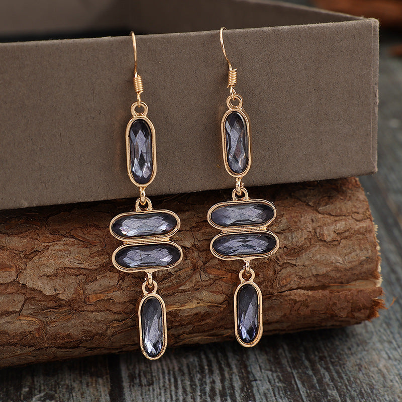 Shimmer Stones Drop Earrings