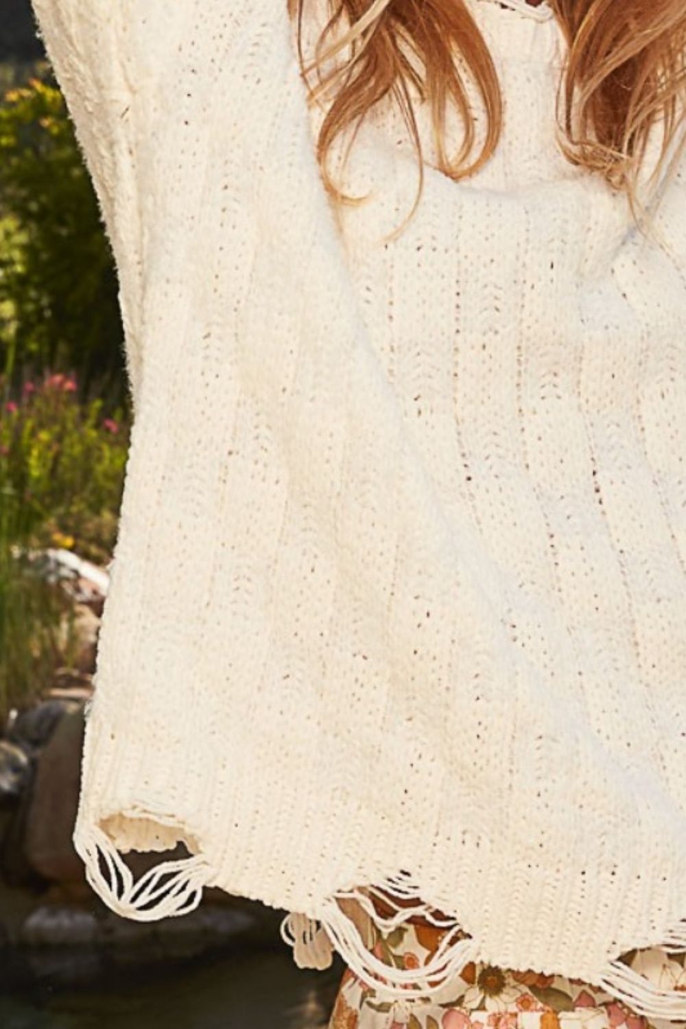 Anastasia Distressed Knit Sweater