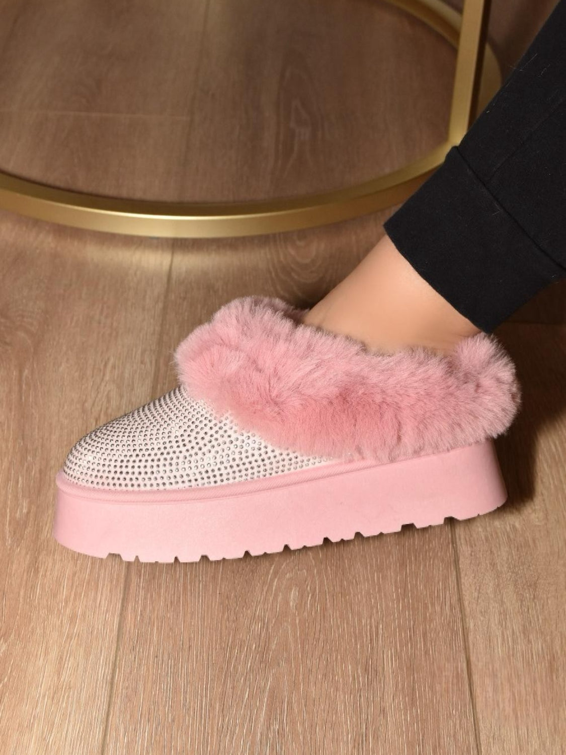 Glam Plush Platform Booties