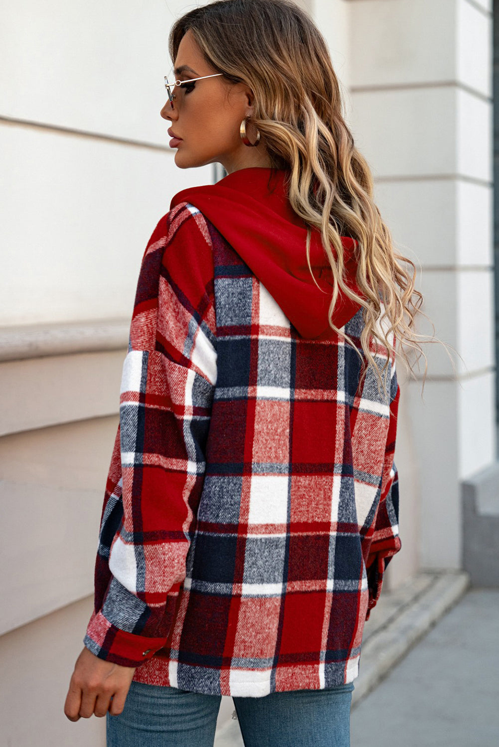 Highland Plaid Button-Up Jacket