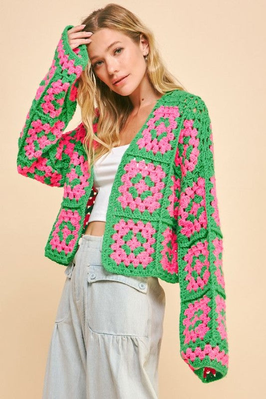 Blooming Harmony Crochet Cardigan