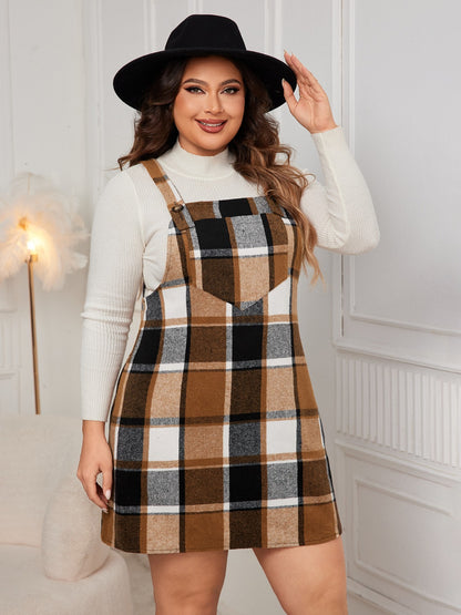 Stella Plaid Suspender Dress