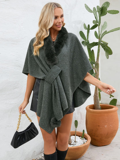 Josie Luxe Open Front Poncho