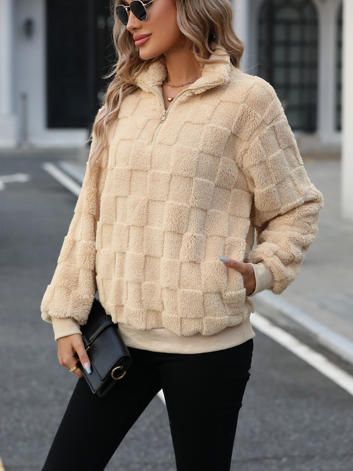 Sienna Plush Tan Pullover