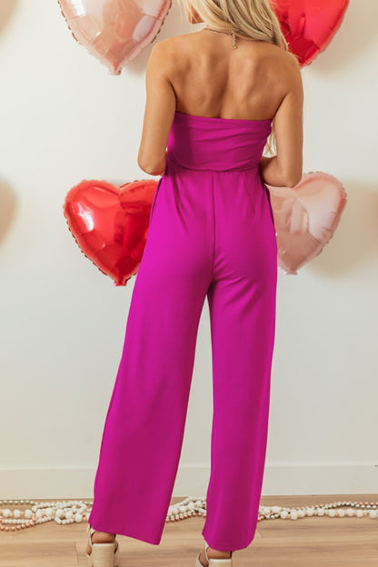 Berry Bliss Wide Leg Jumpsuit