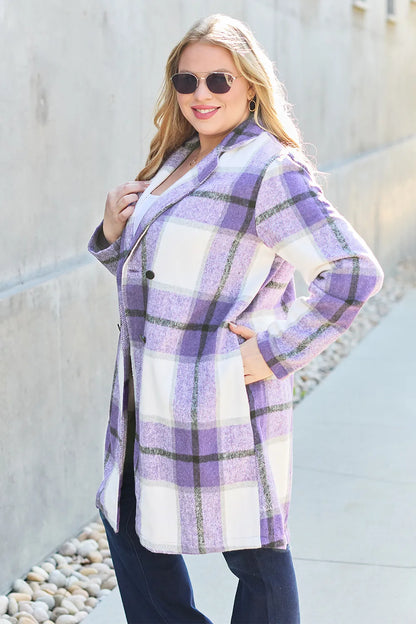 Classic Checkmate Lapel Coat