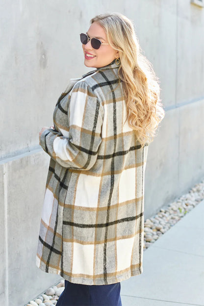 Classic Checkmate Lapel Coat