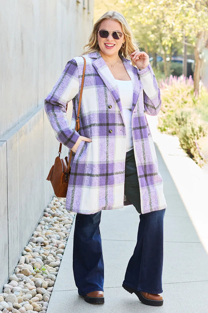 Classic Checkmate Lapel Coat