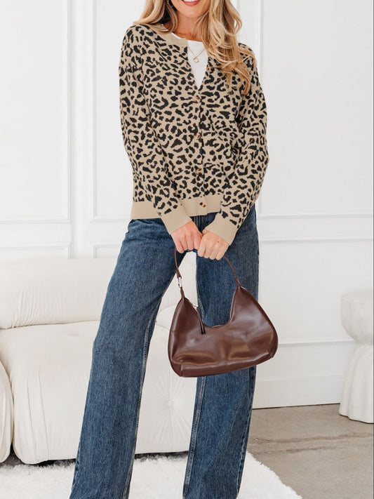 Wild & Cozy Chunky Knit Cardi