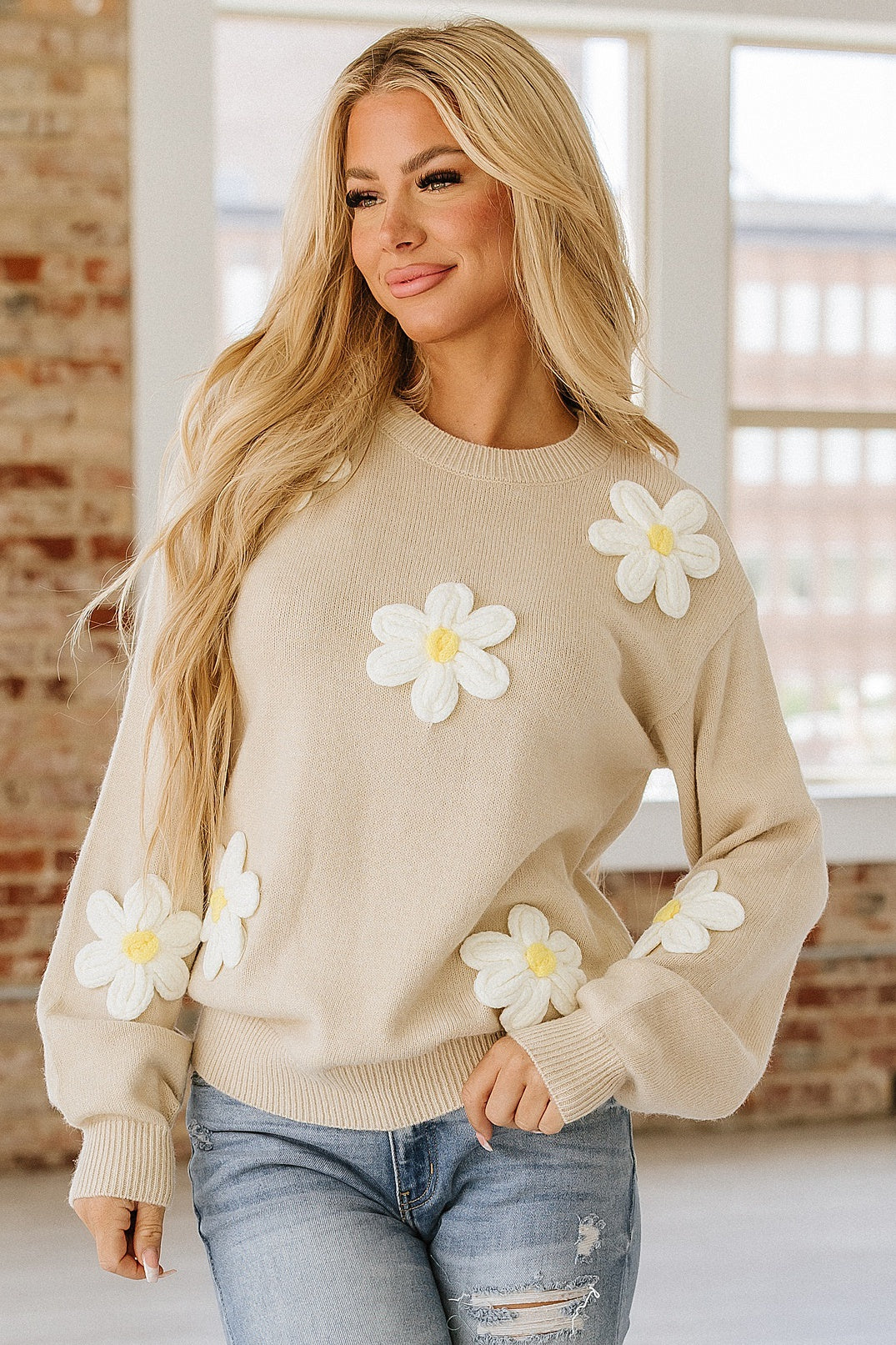 Petal Path Knit Sweater