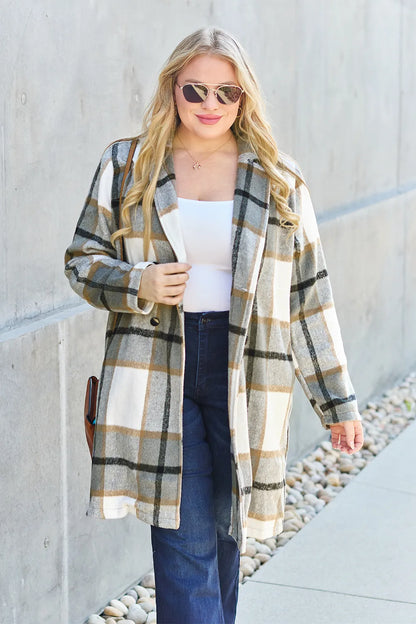Classic Checkmate Lapel Coat