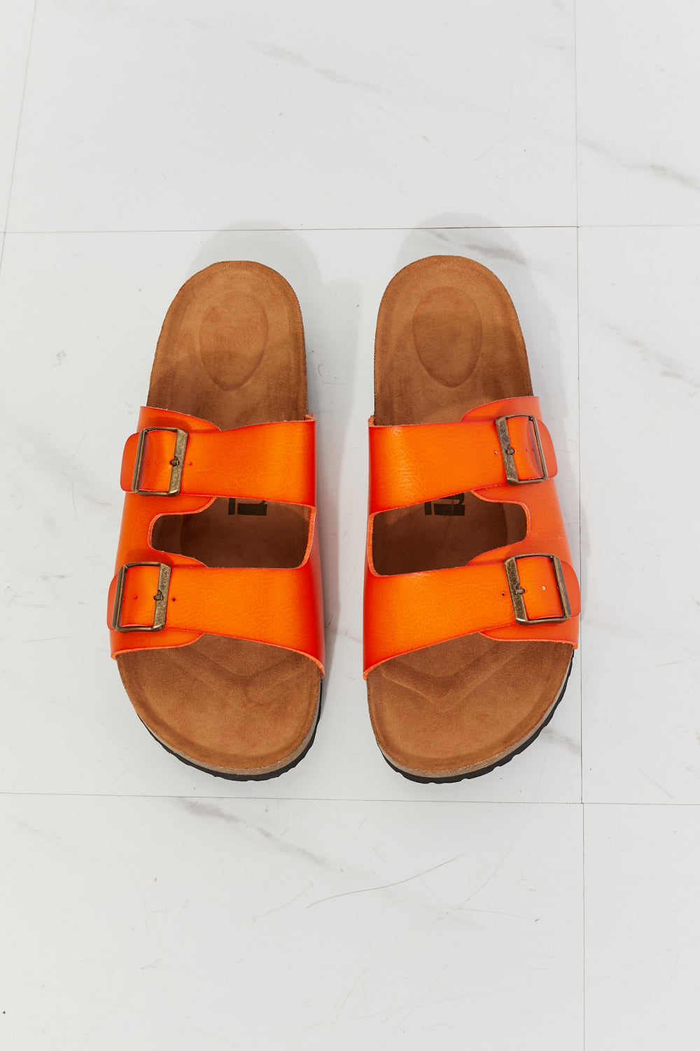 Orange Double Banded Sandals