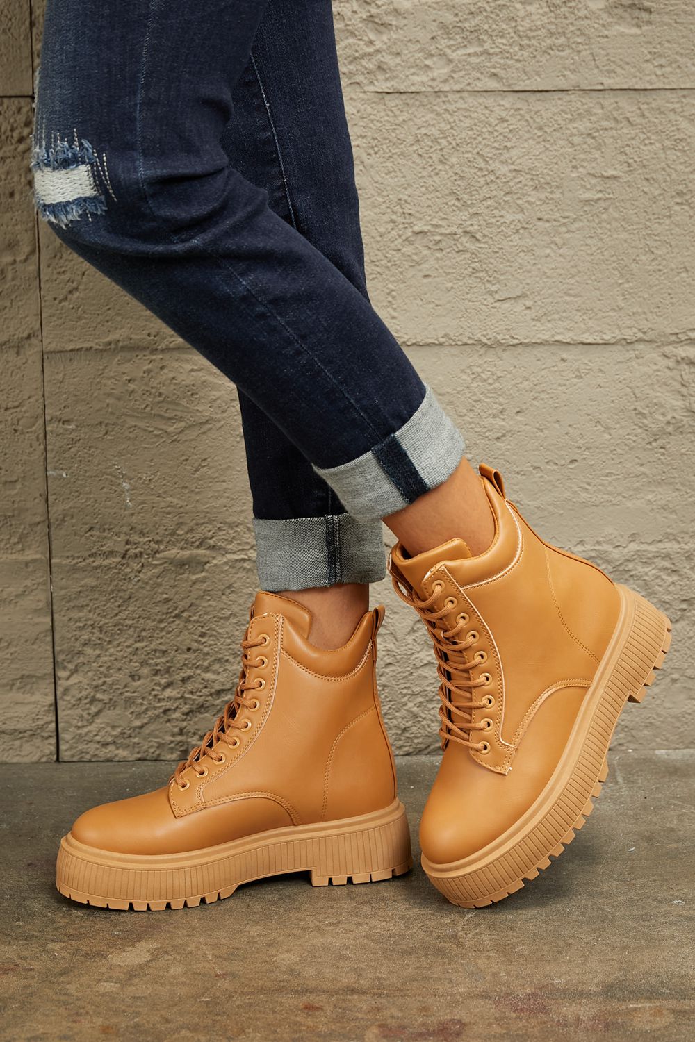 Chic Caramel Cityscape Boots