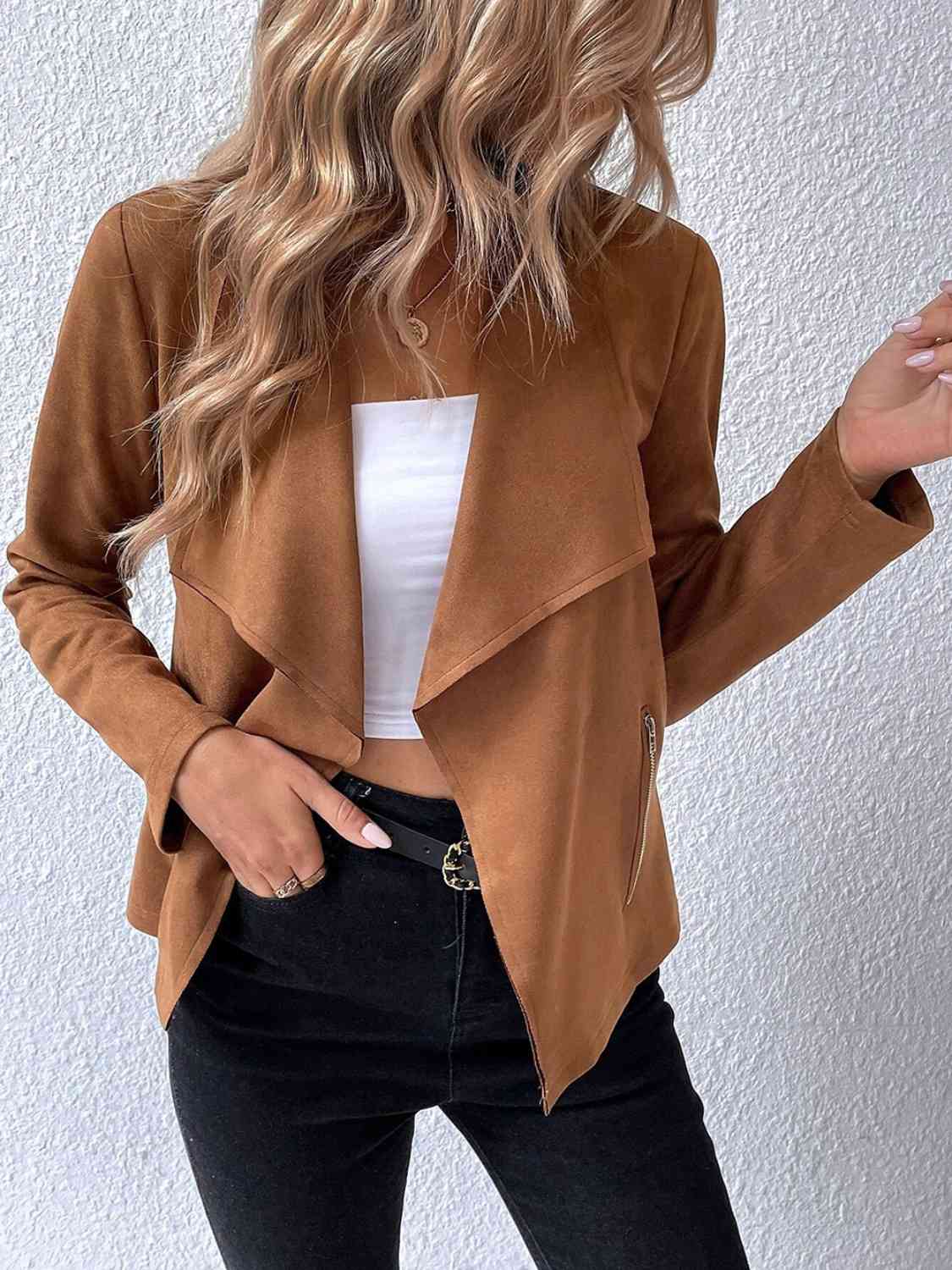 Cascade Chic Collared Jacket