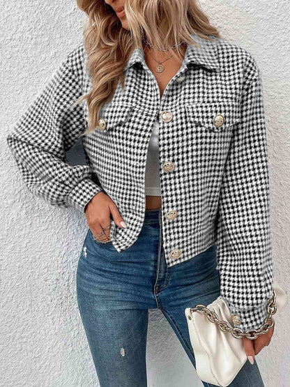 Classic Checkmate Button-Up Jacket