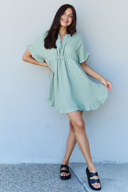 Out Of Time Ruffle Hem Dress