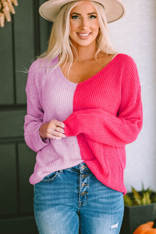 Contrast Sweater