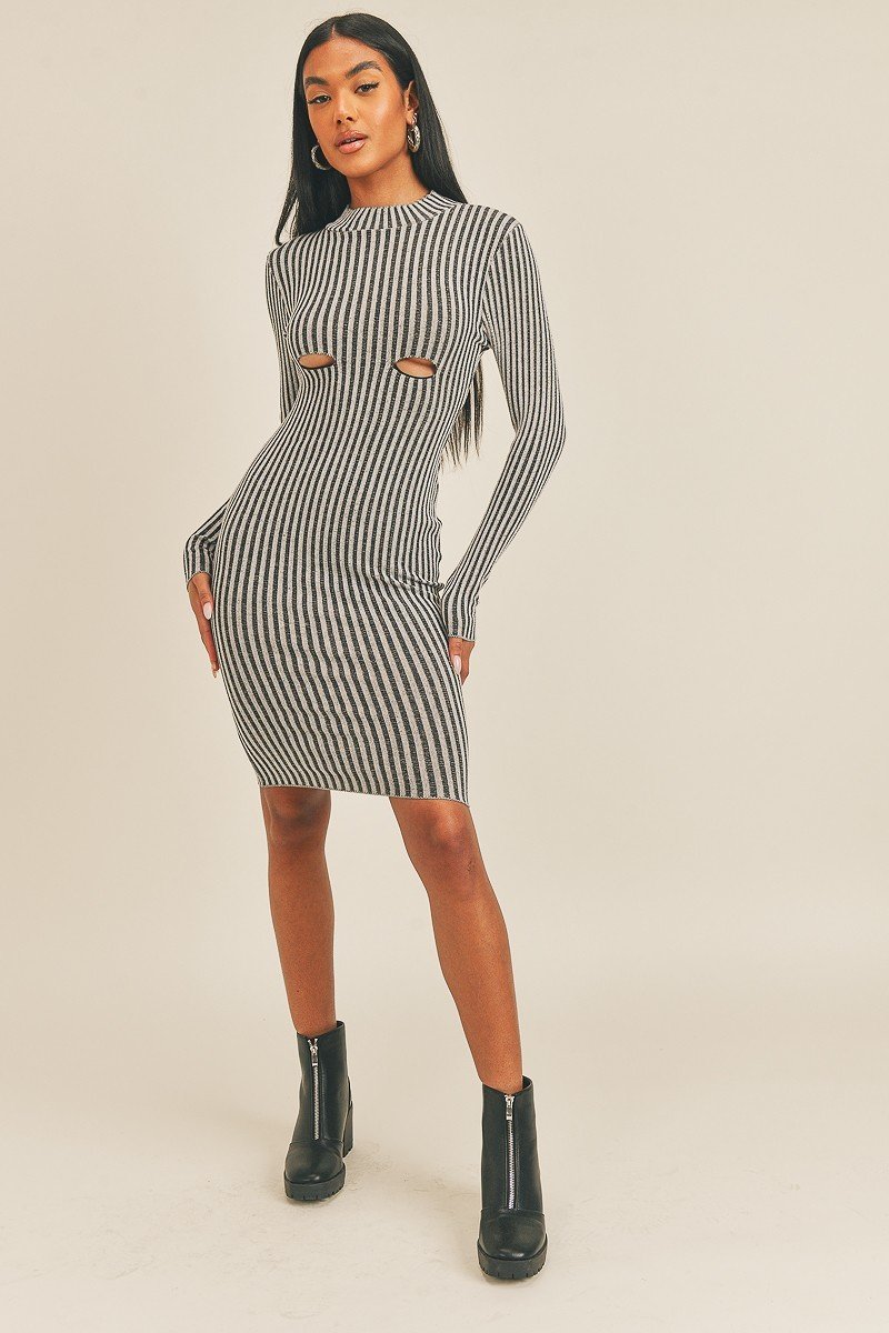 Peekaboo Perfection Stripe Dress