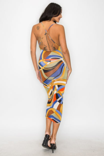 Painted Dreams Midi Dress