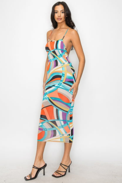 Painted Dreams Midi Dress