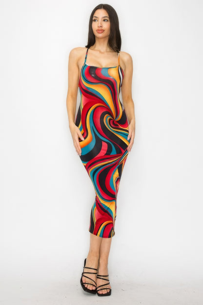 Painted Dreams Midi Dress