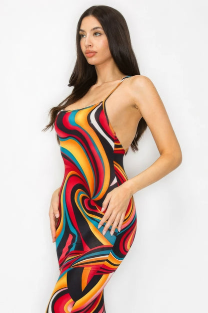 Painted Dreams Midi Dress