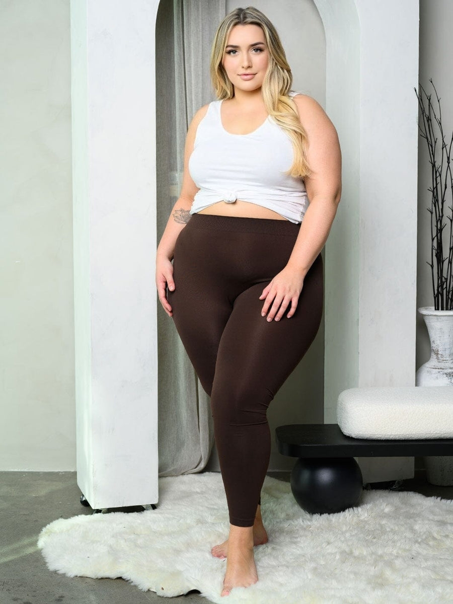 Curvy Seamless Leggings - Brown – Harmony In Nature Boutique