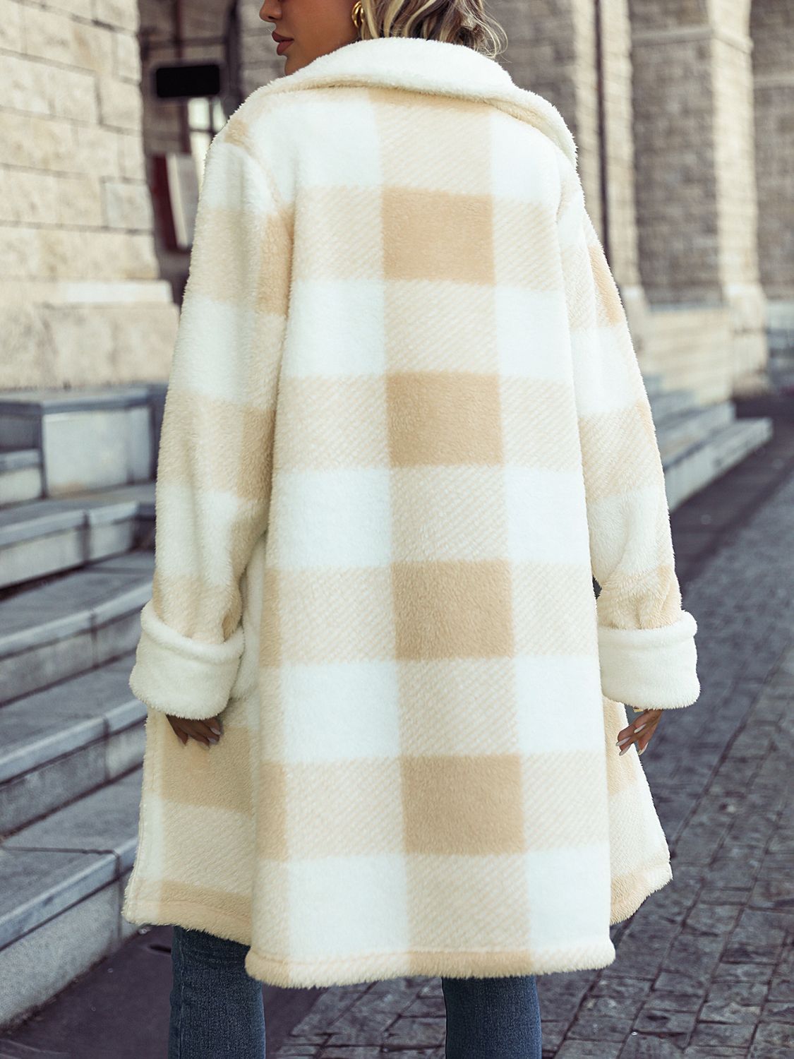 Cozy Charm Plaid Coat