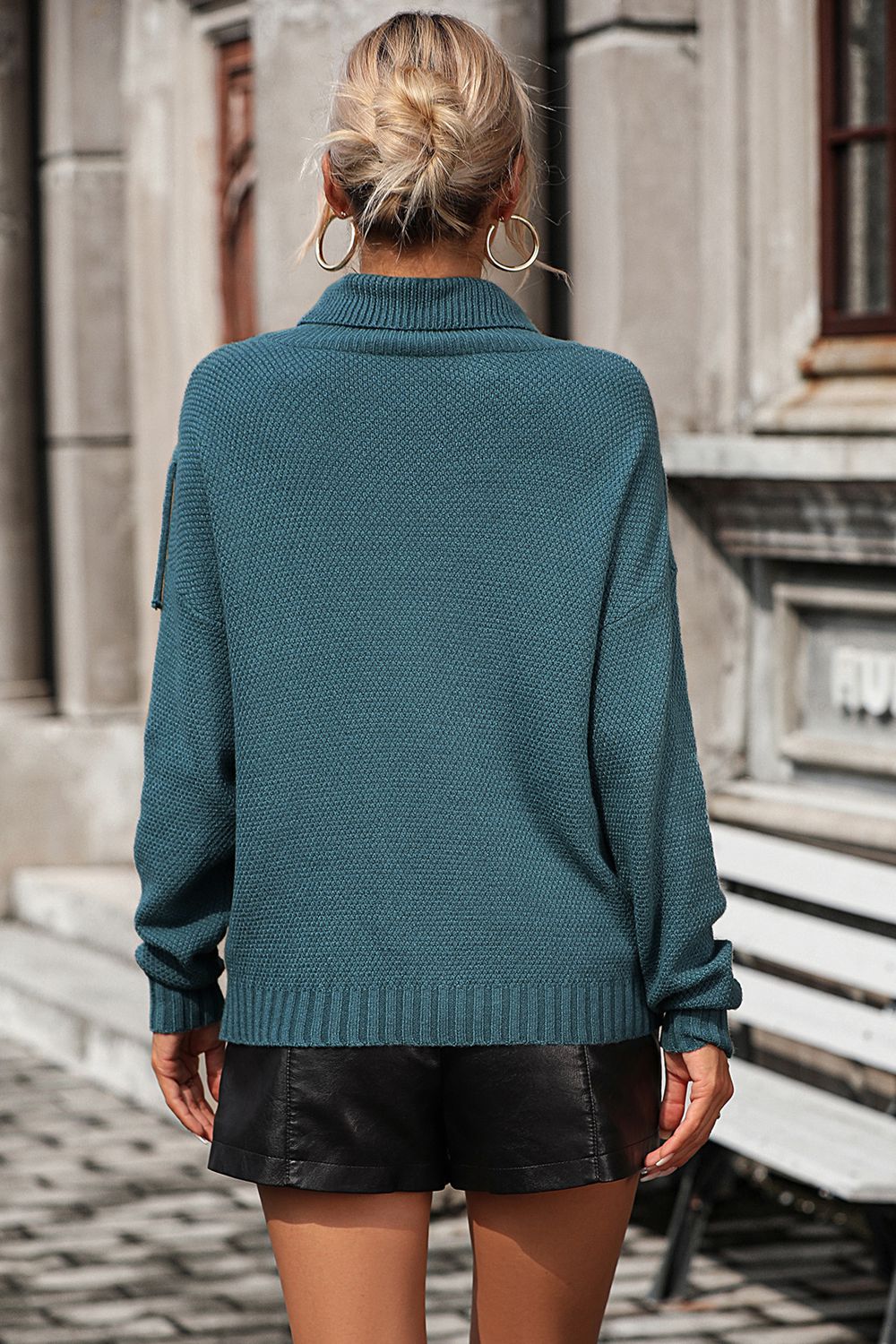 Esme Fringe Turtleneck Sweater