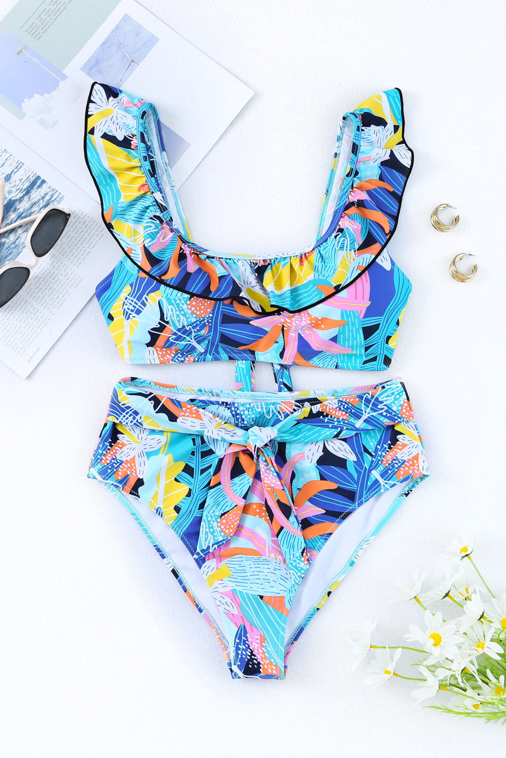 Ruffle Wave Bikini Set